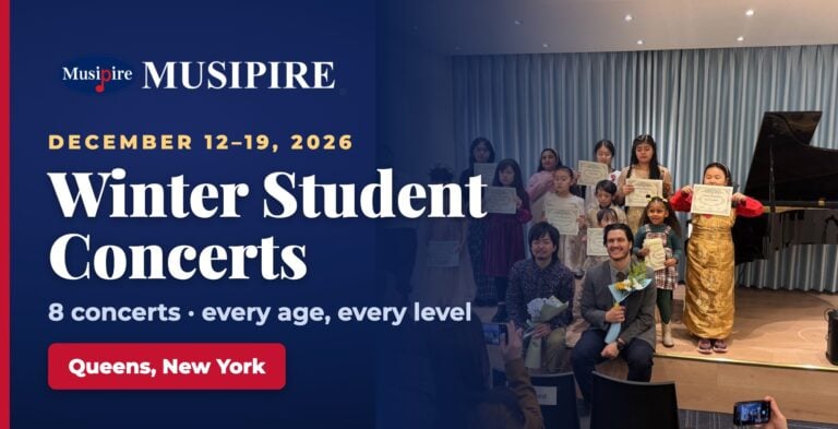 Musipire Winter Student Concerts in Queens, New York, December 12–19, 2026